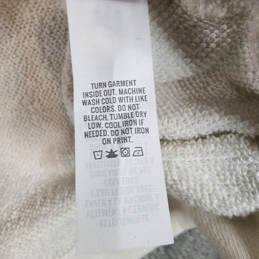 Offline by Aerie Sweatshirt Womens Small  White Graphic Print Drawstring Hem - Picture 11 of 13
